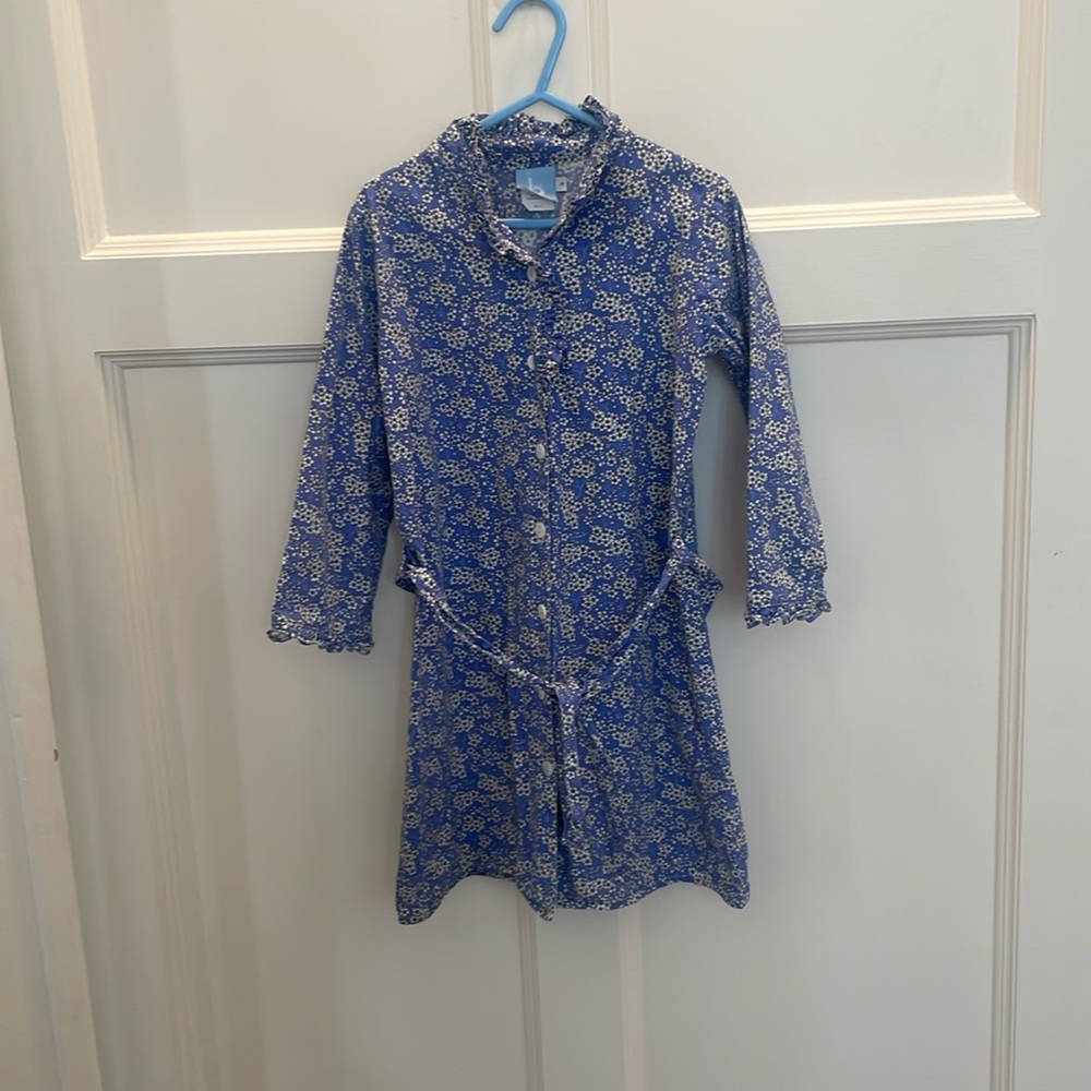 Girls Bella bliss cotton dress, blue, size 6